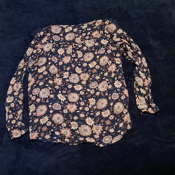 2 for $13 LUCKY BRAND Shirt Women’s Size M Lucky Brand Floral Too Boho Chic - Picture 5 of 10
